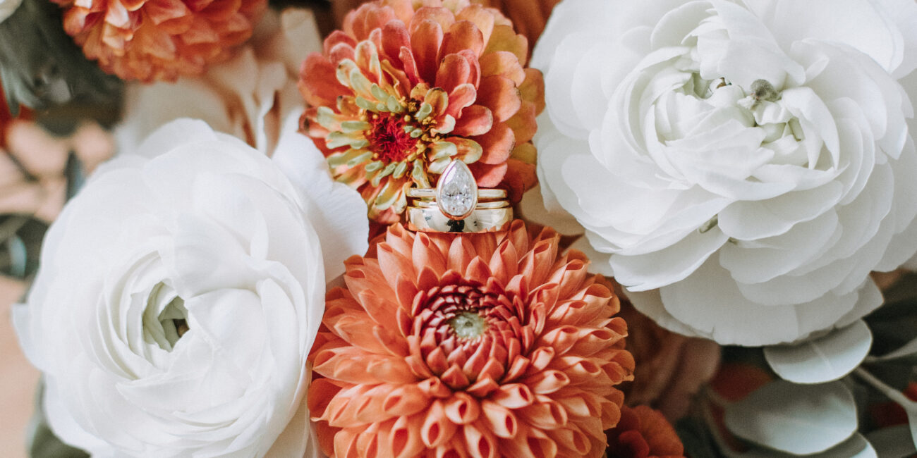 Terracotta wedding bouquet